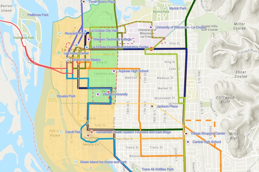 La Crosse Transit Maps