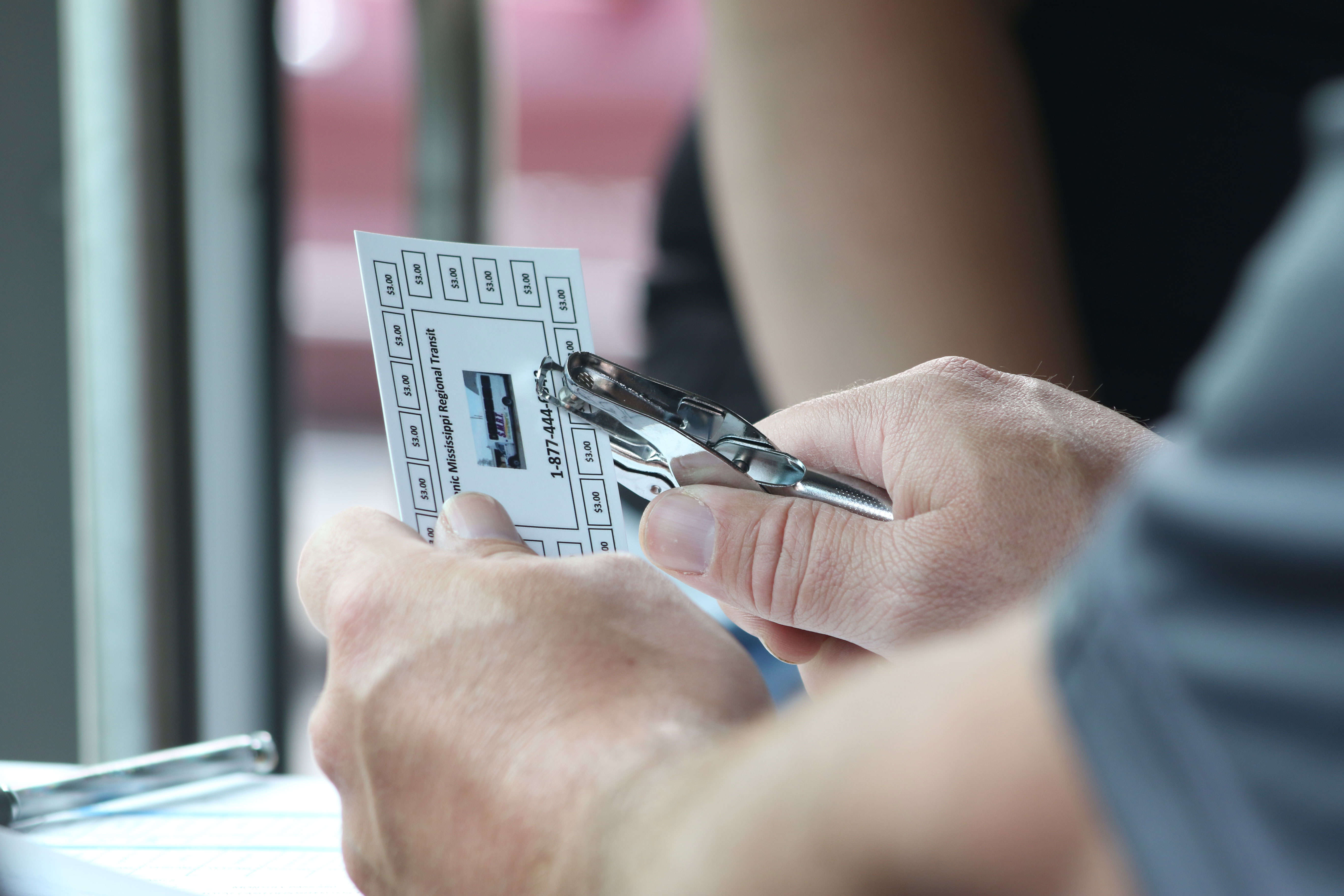 SMRT Bus punch cards